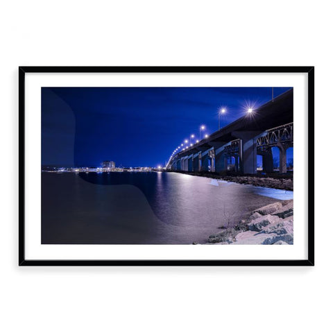 Skyway Bridge Framed Art Print - Kushector - Series 1